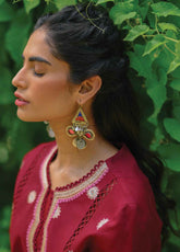 Qline By Qalamkar Embroidered Linen Unstitched 3 Piece Suit - 08